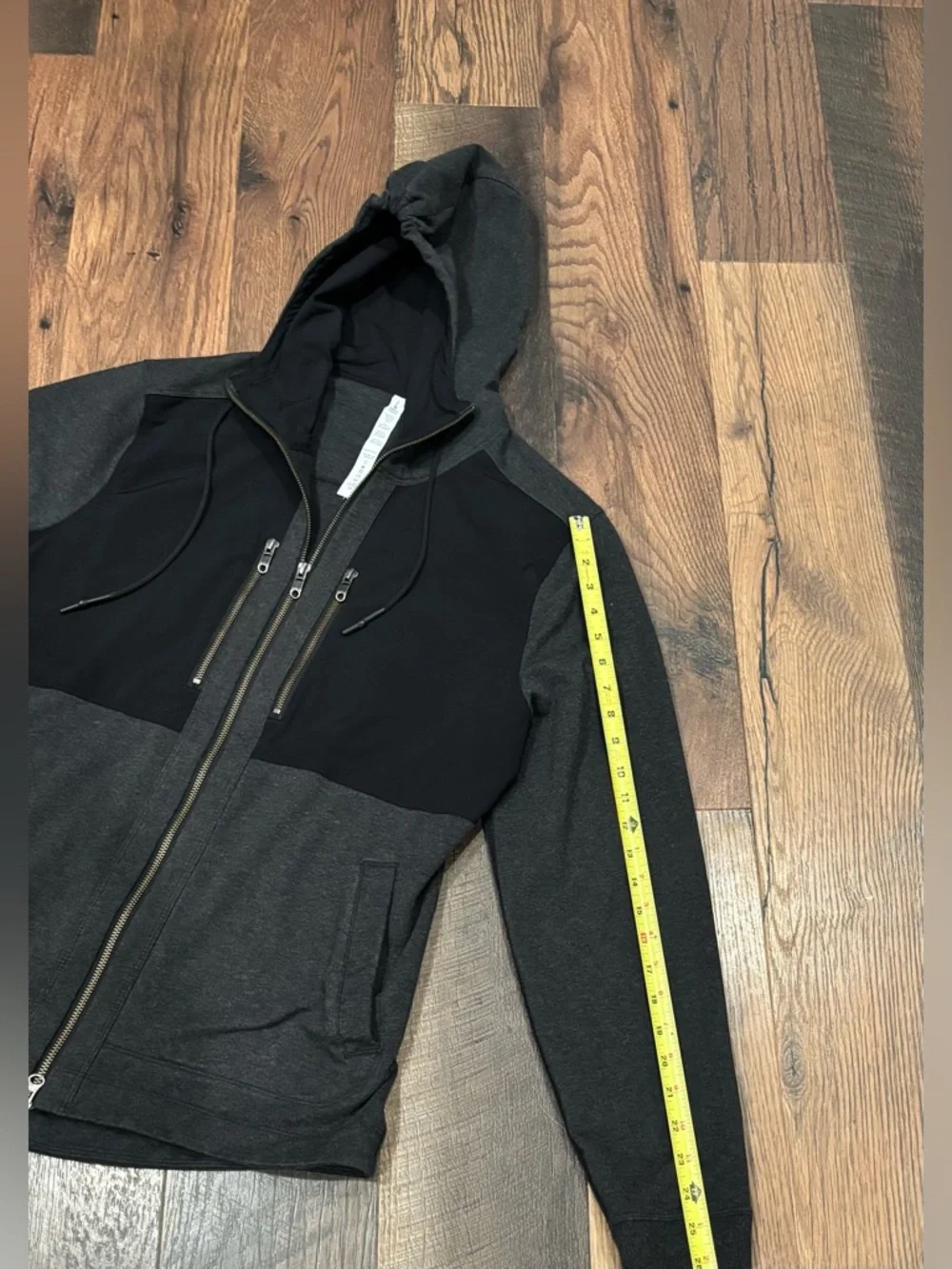 Lululemon Mens Dispatch Hoodie Heathered Gray/Black Large Great condition!